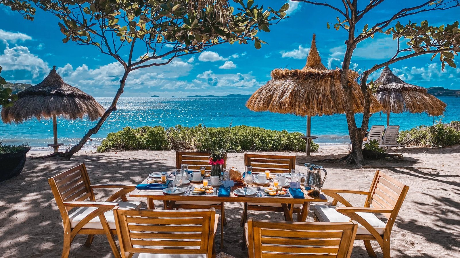 Bequia Beach Hotel, at the table