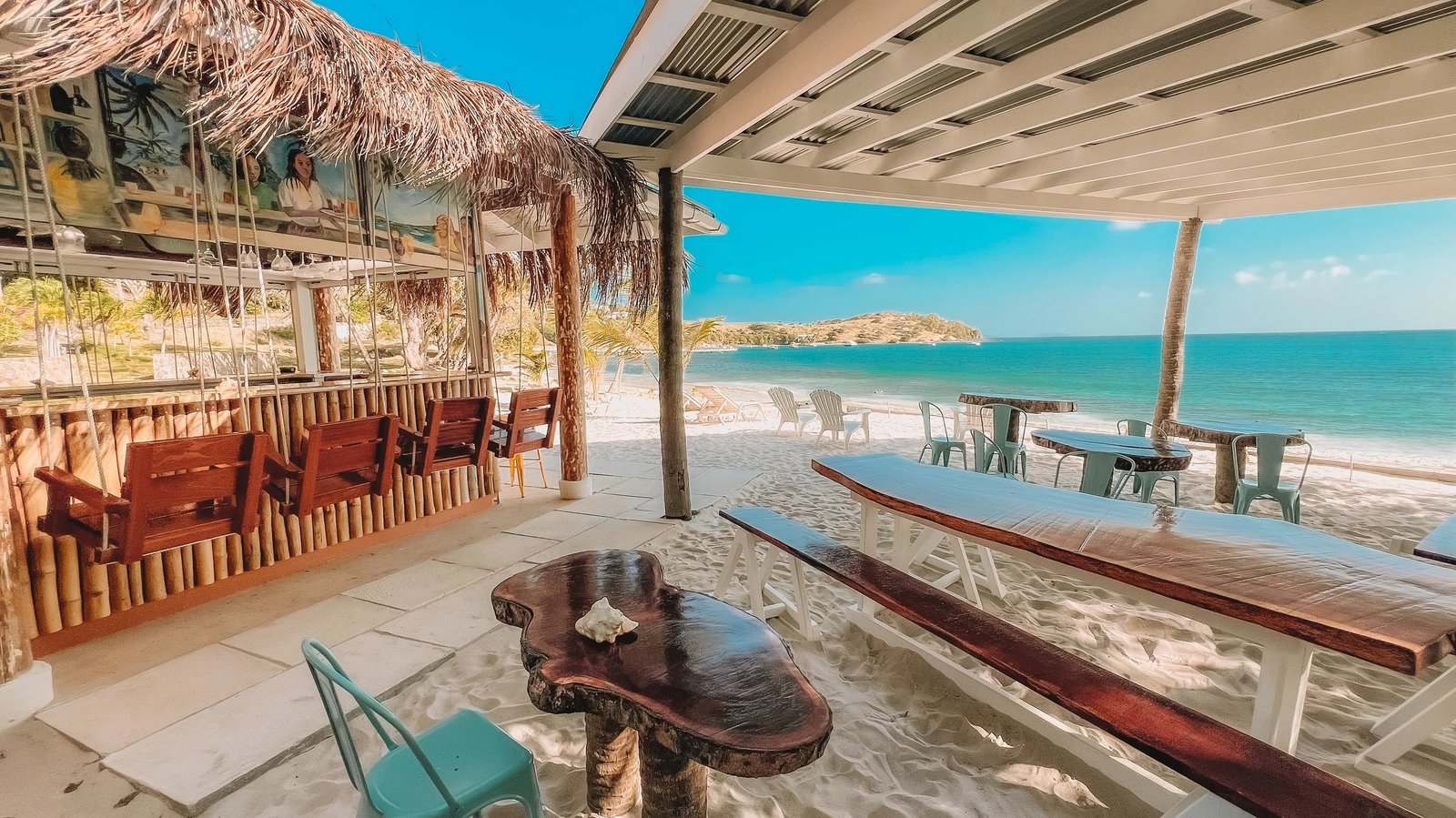 Bequia Beach Hotel, at the table