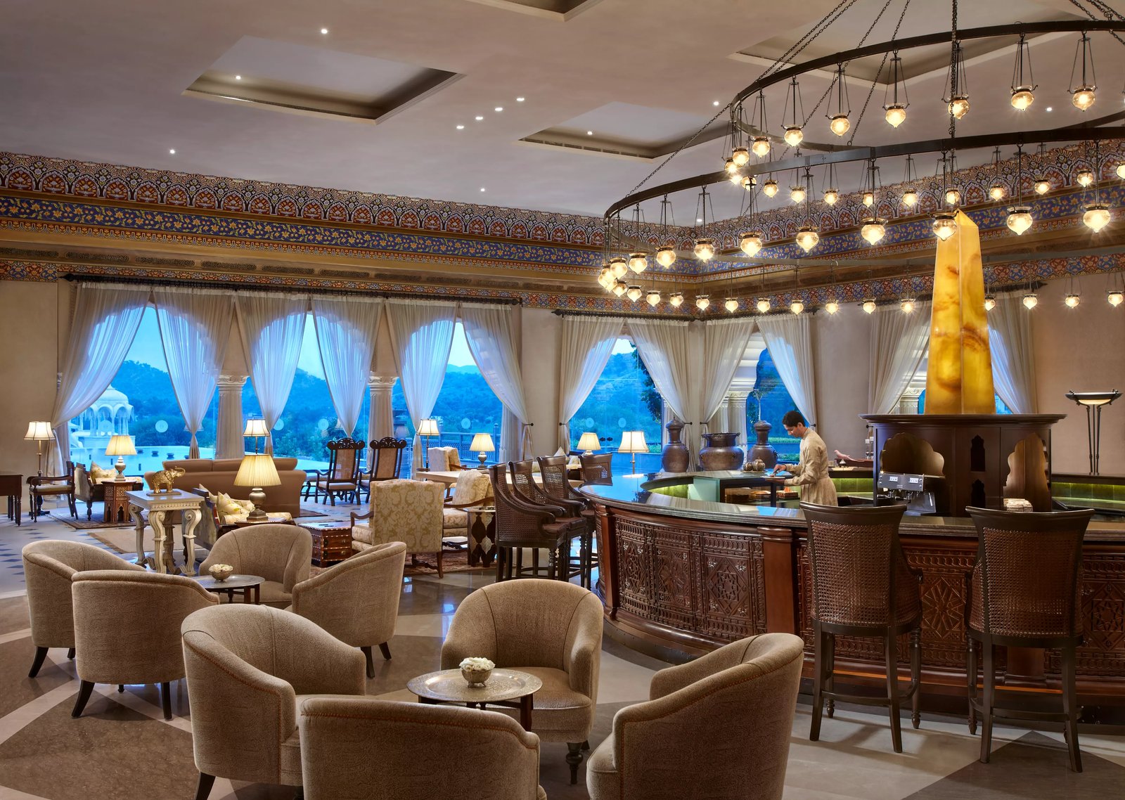 Fairmont Jaipur, at the table