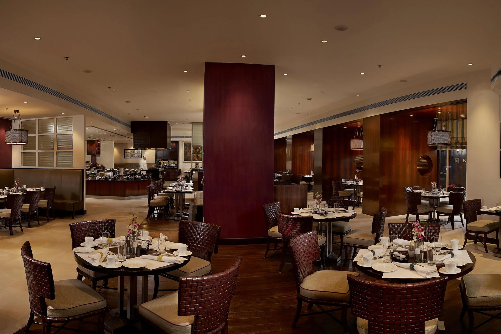ITC Maurya, at the table