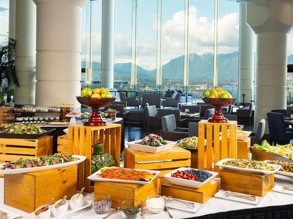 Pan Pacific Vancouver, at the table