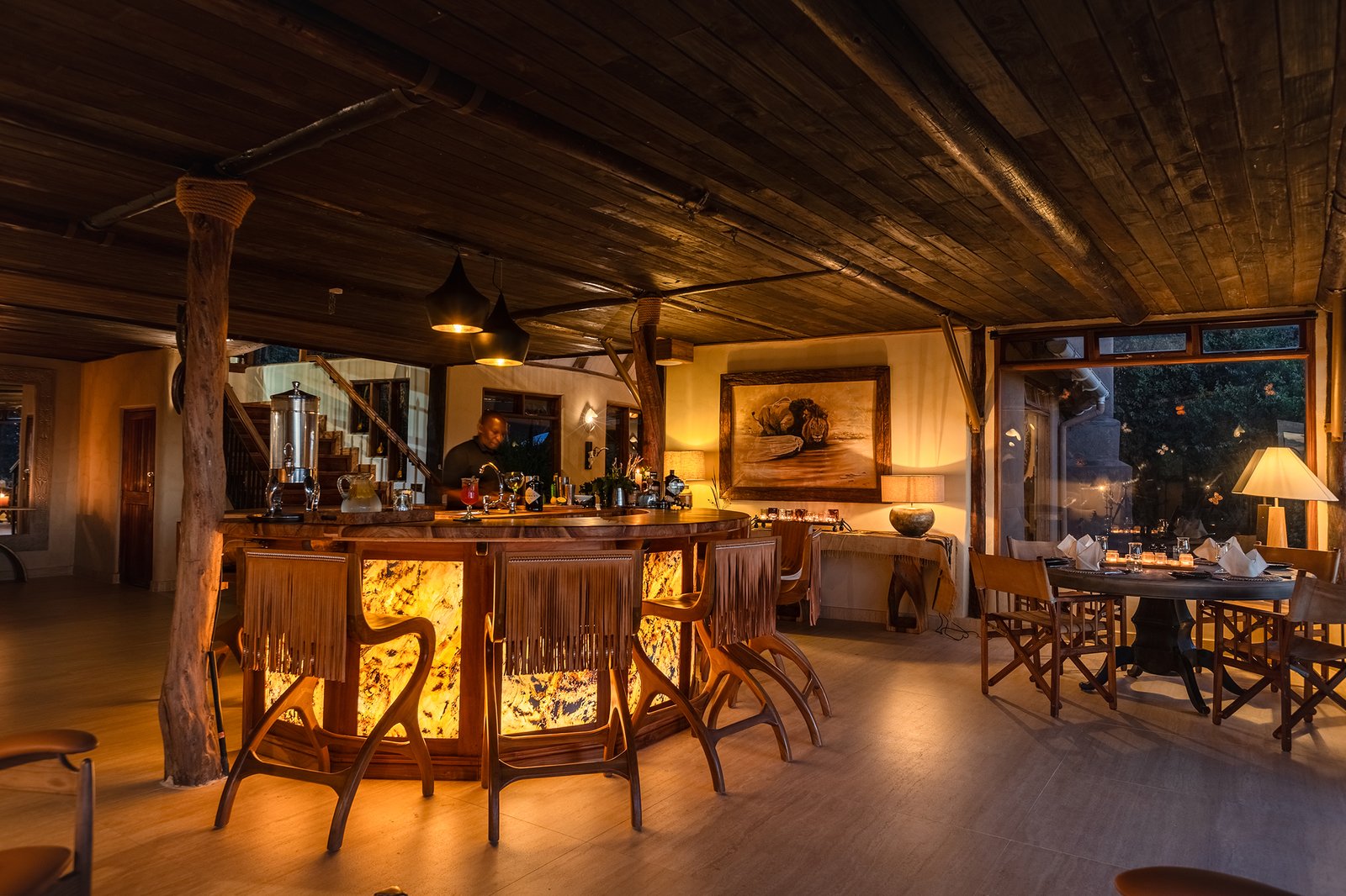Cottar's Safaris, at the table