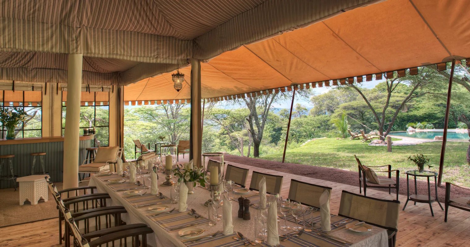 Cottar's Safaris, mess tent & lounge