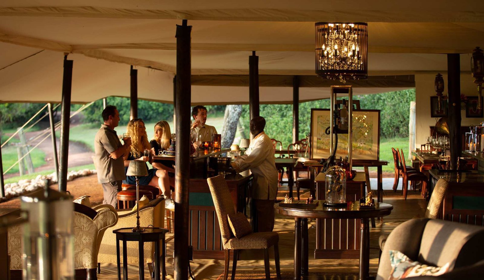 Cottar's Safaris, mess tent & lounge