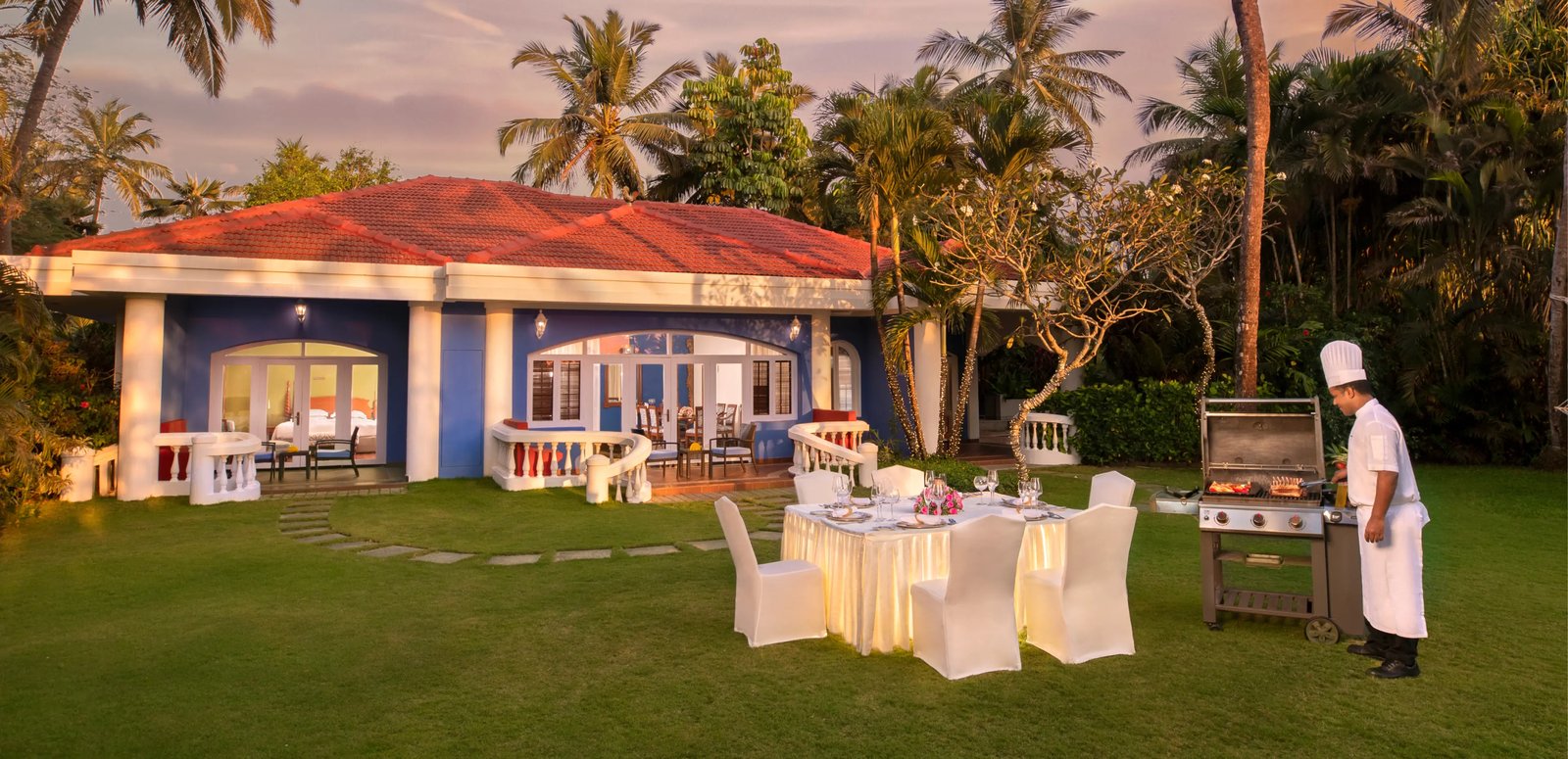 Taj Exotica Resort & Spa, Goa, at the table