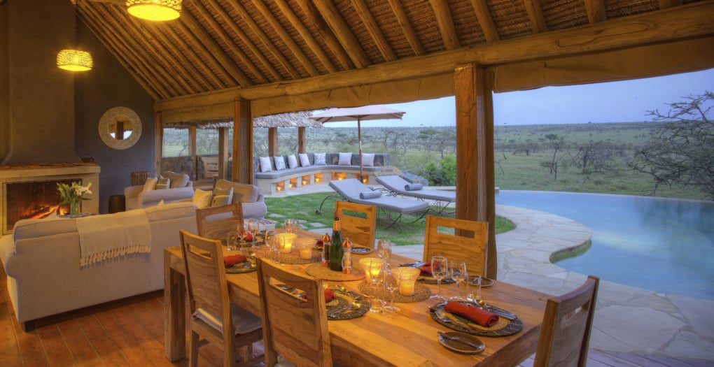 Naboisho Camp, at the table
