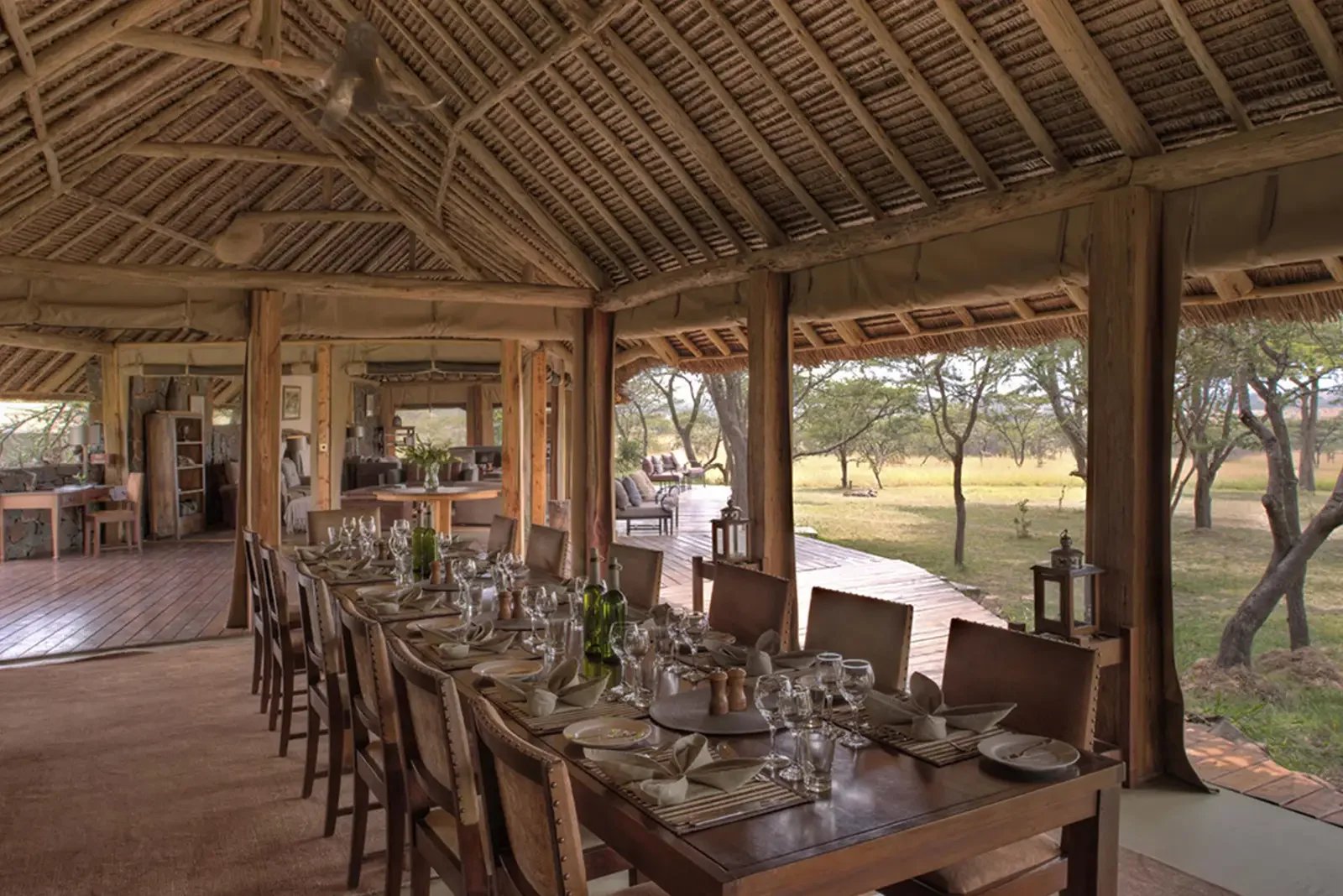 Naboisho Camp, at the table