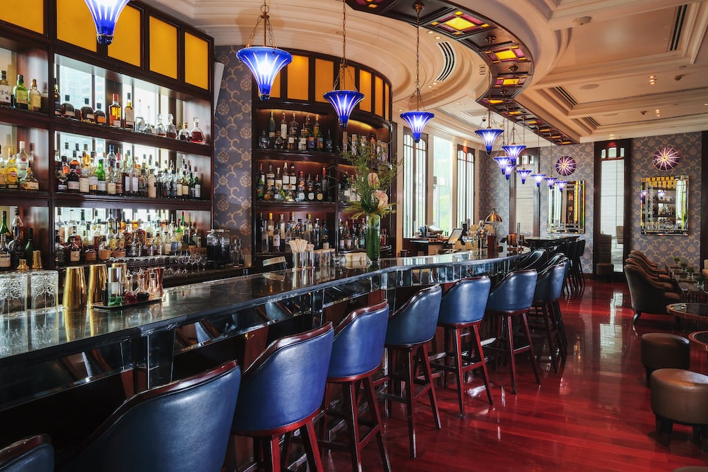 Island Shangri-La, at the table