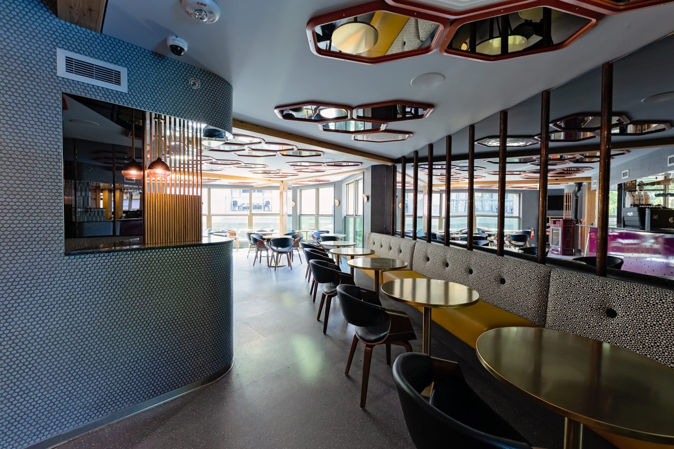Pangea Pod Hotel, the living room