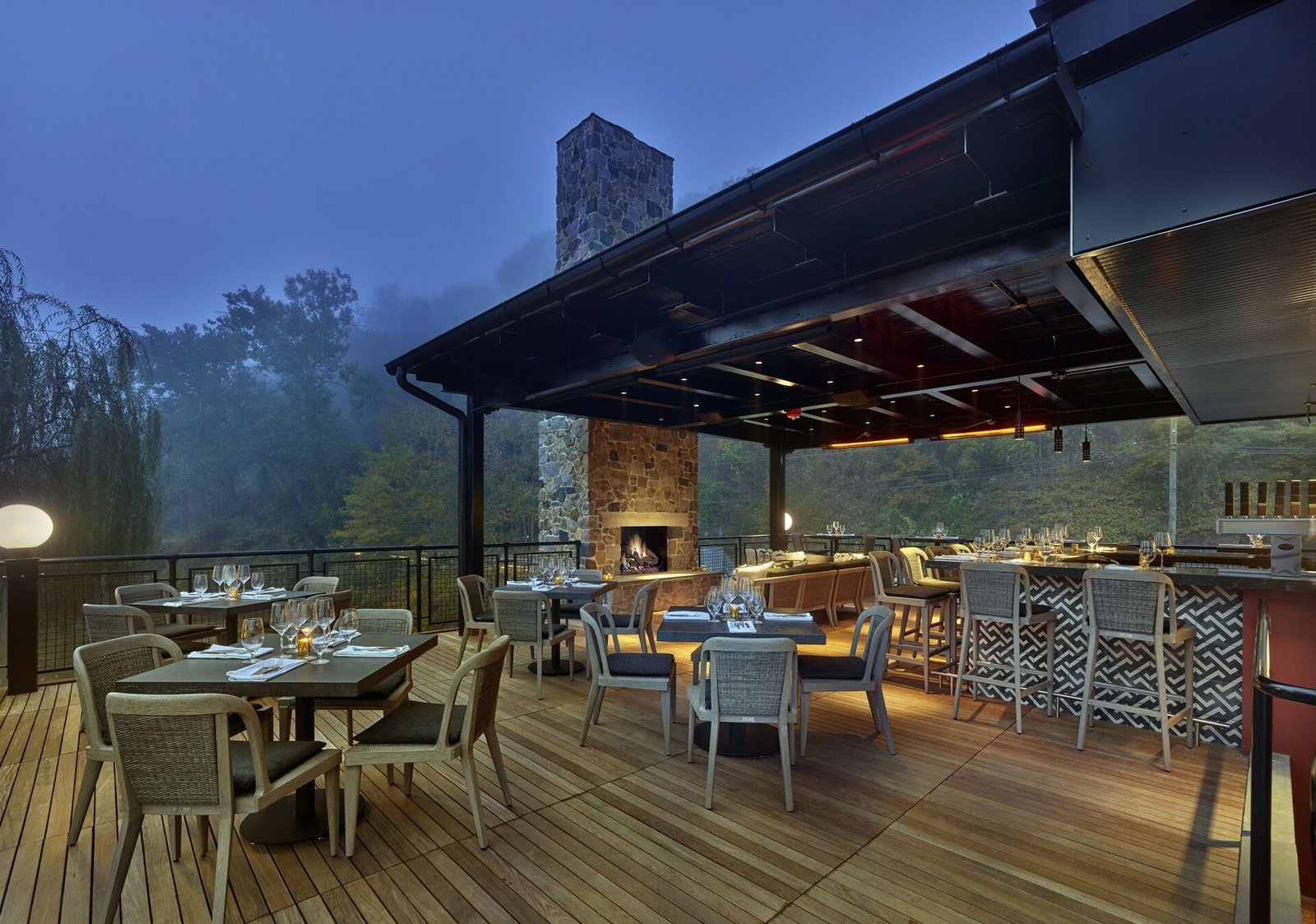 River House at Odette's, roof