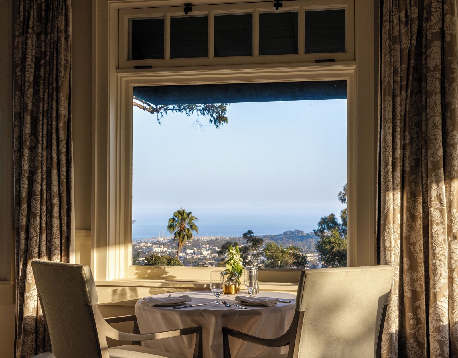 El Encanto Santa Barbara, the dining room and terrace