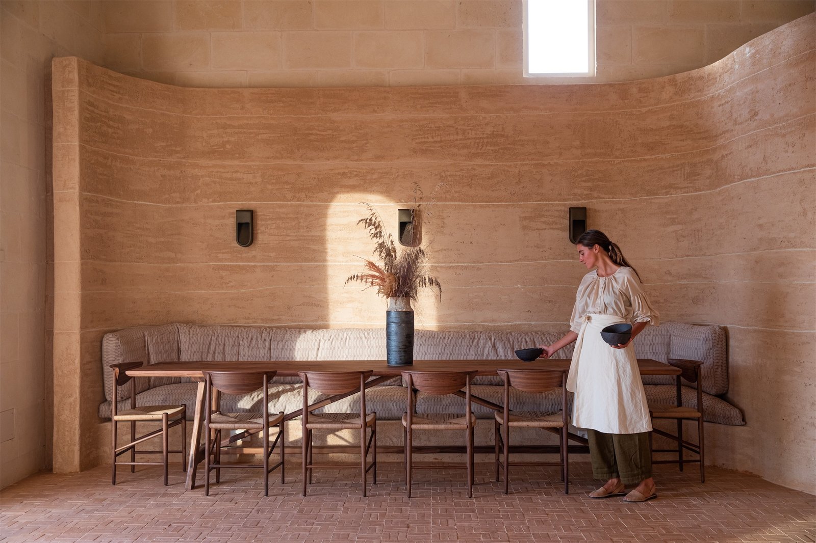 Son Blanc Farmhouse Menorca, at the table