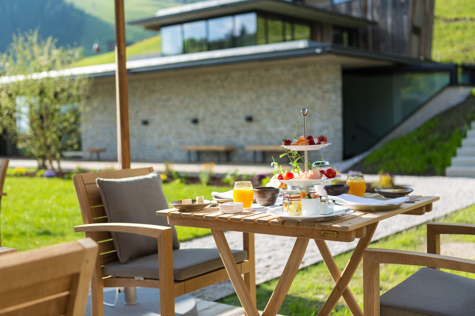 Wiesergut Hotel, at the table