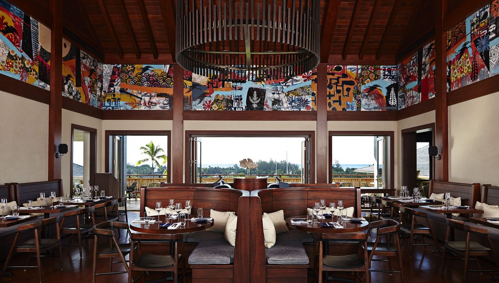 The Island House, at the table