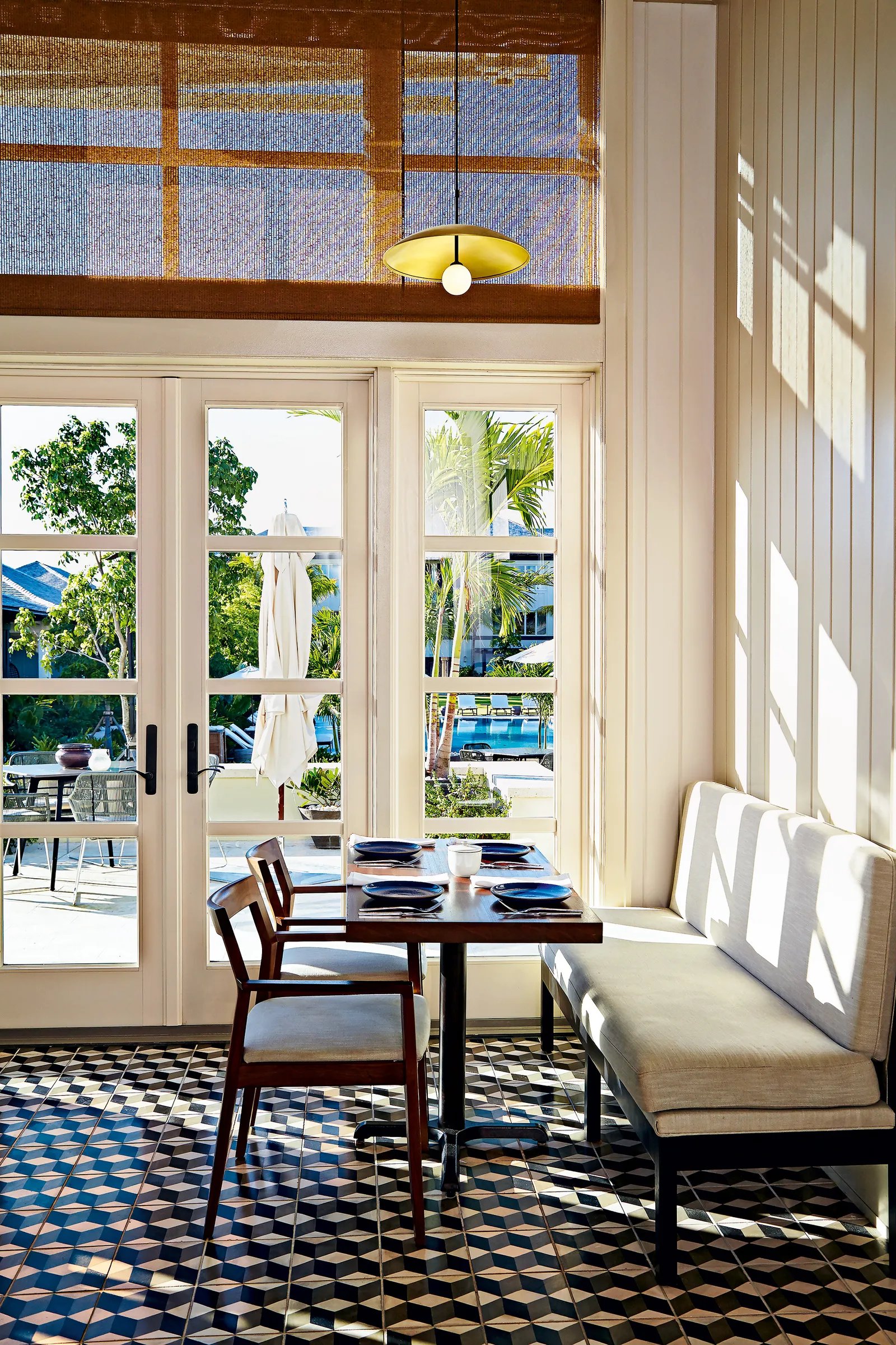 The Island House, at the table