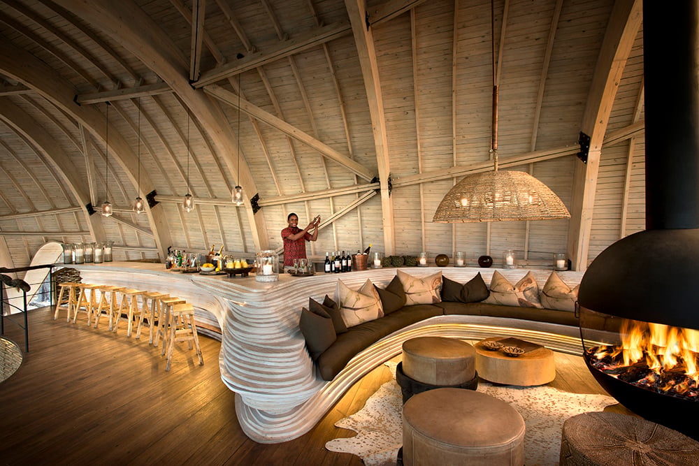 Sandibe Okavango Lodge, at the table