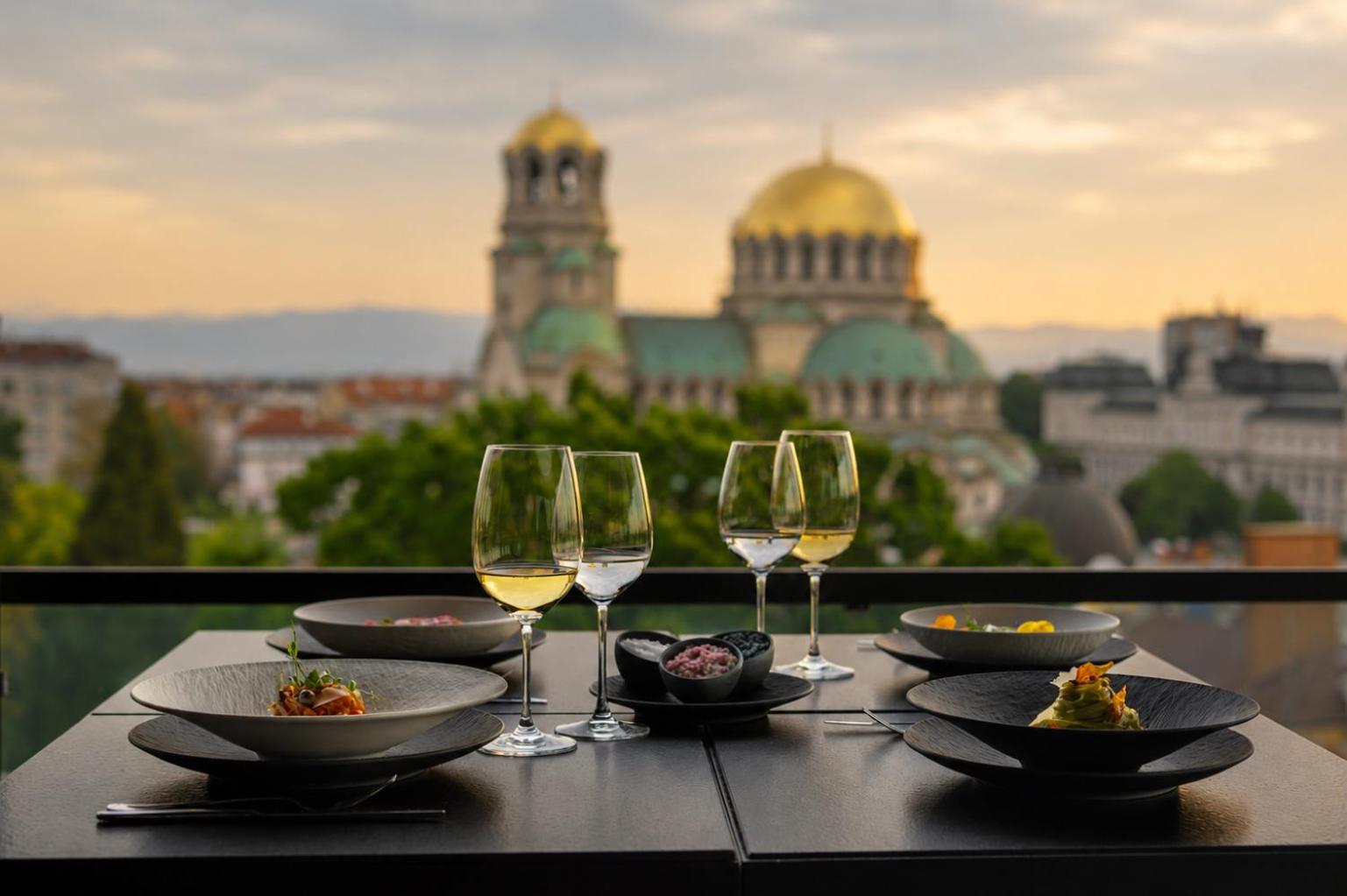 Sense Hotel Sofia, at the table