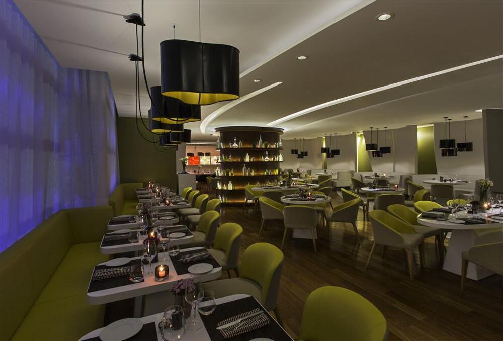 W Bogota, at the table