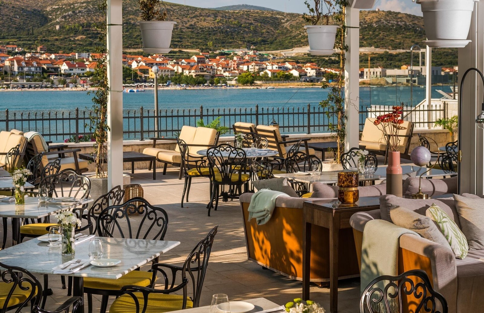 Brown Beach House Croatia, at the table