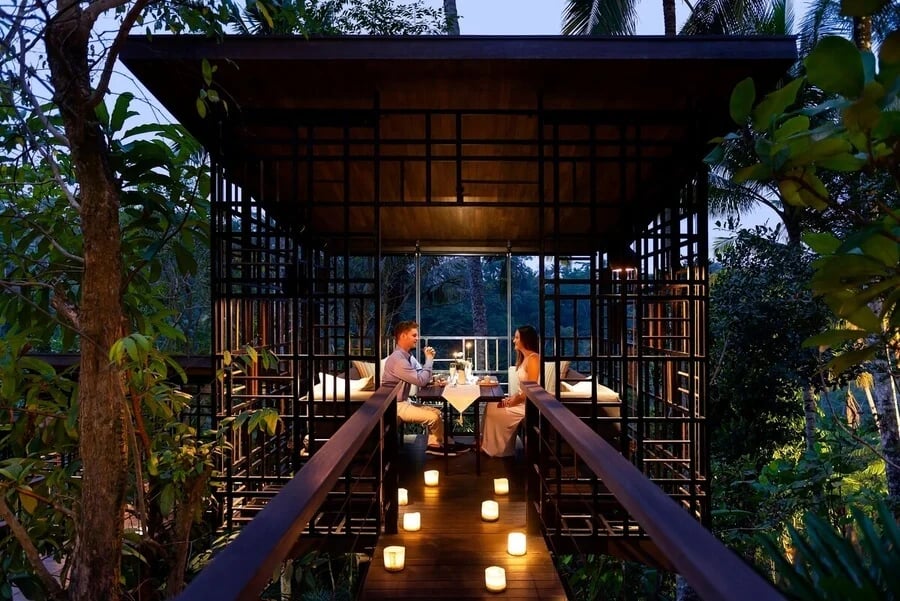 HOSHINOYA Bali, café gazebo