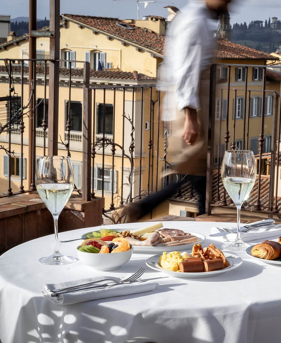 Hotel Calimala Florence, angel roofbar & dining