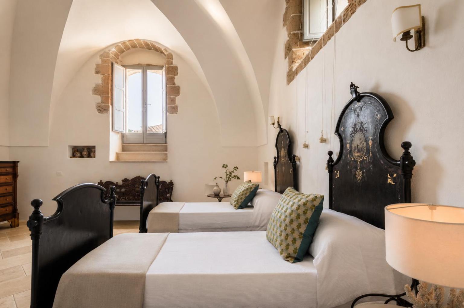 Masseria Costanza, rooms