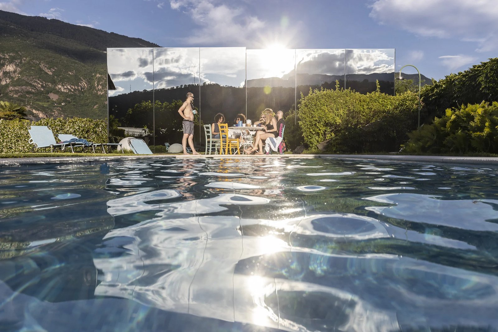 Mirror Houses, the pool