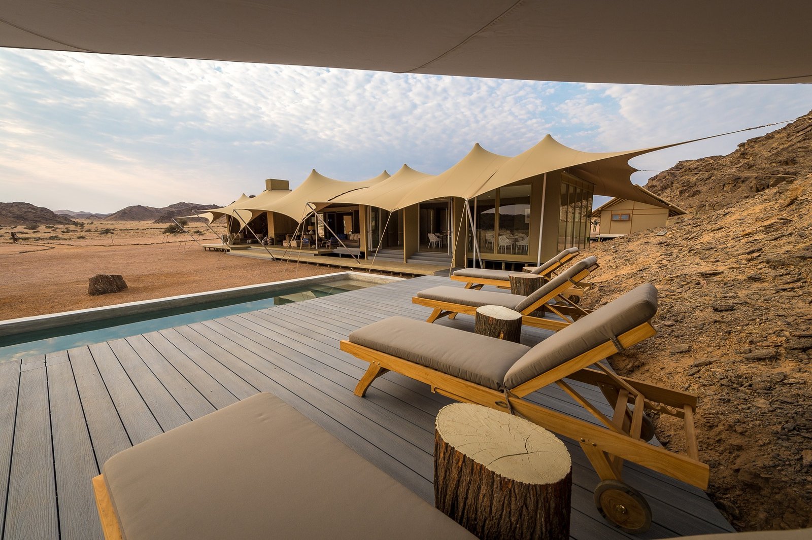 Hoanib Skeleton Coast Camp, the pool