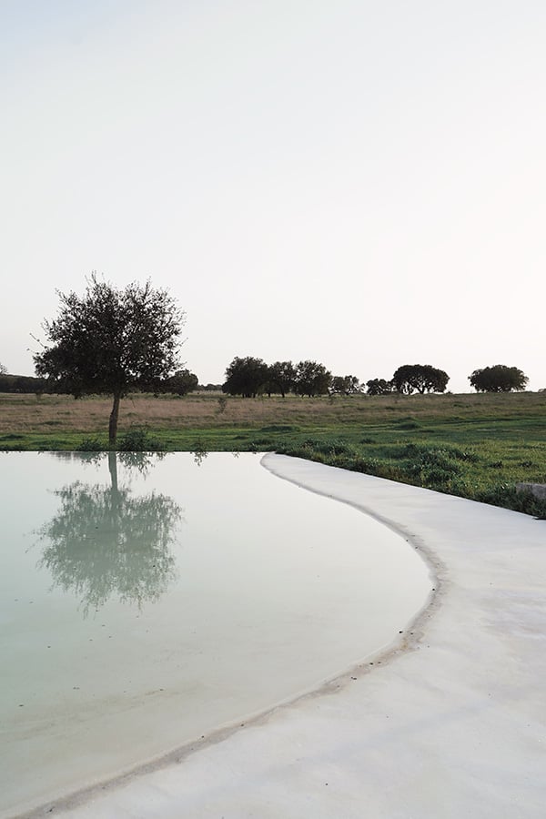 Casa no Tempo, the pool