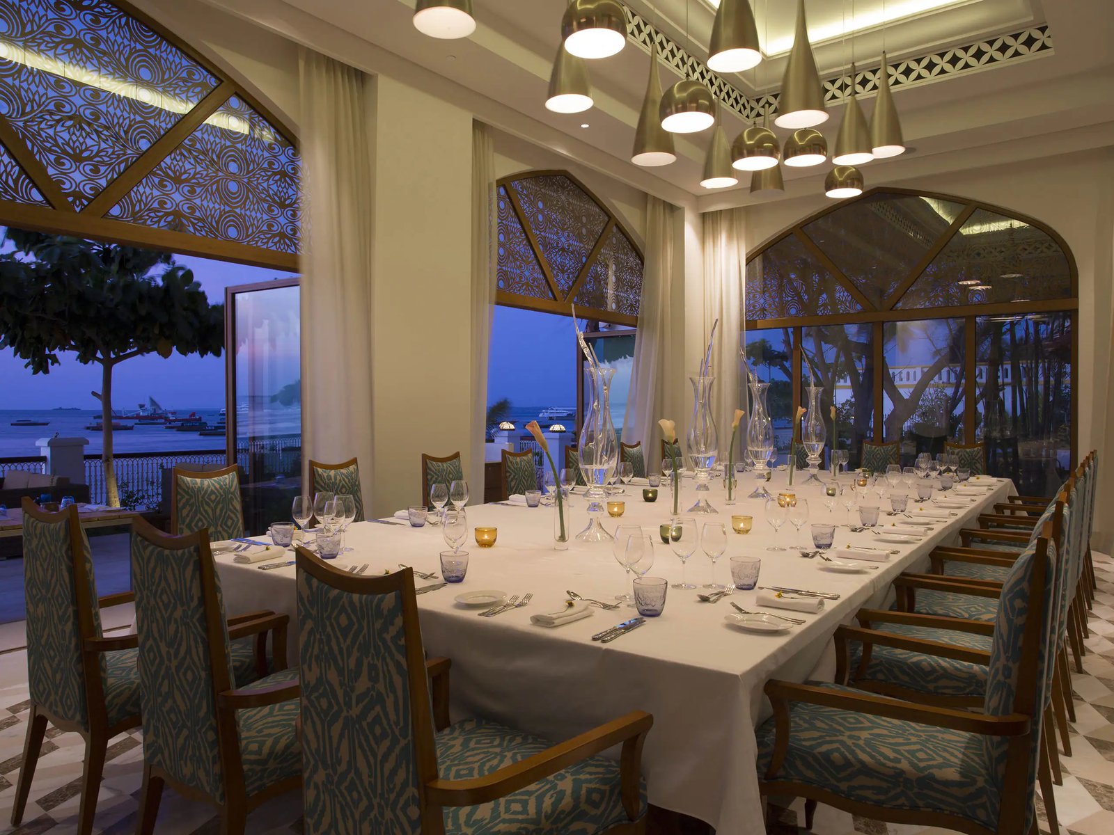 Park Hyatt Zanzibar, at the table