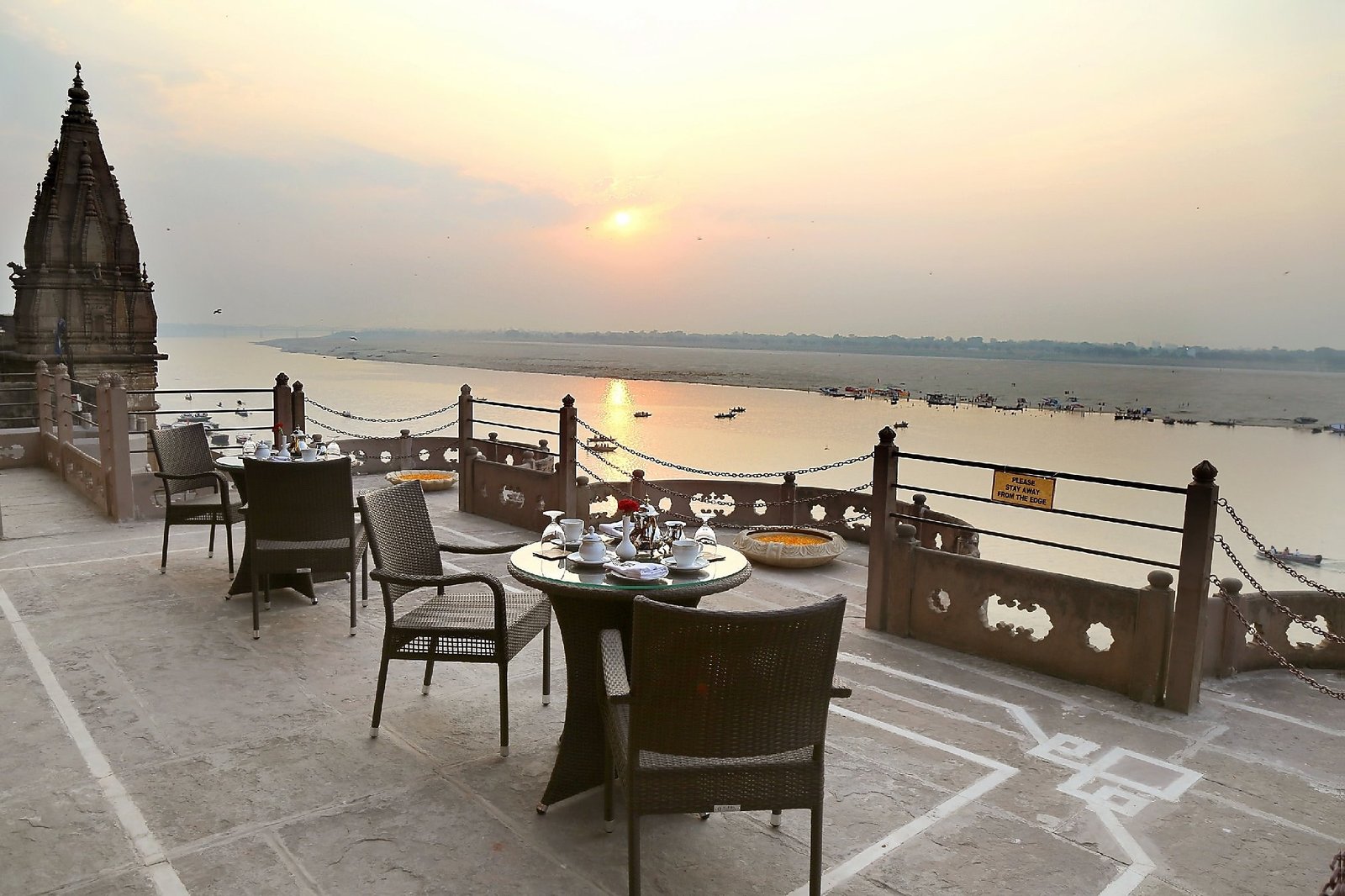 BrijRama Palace, at the table