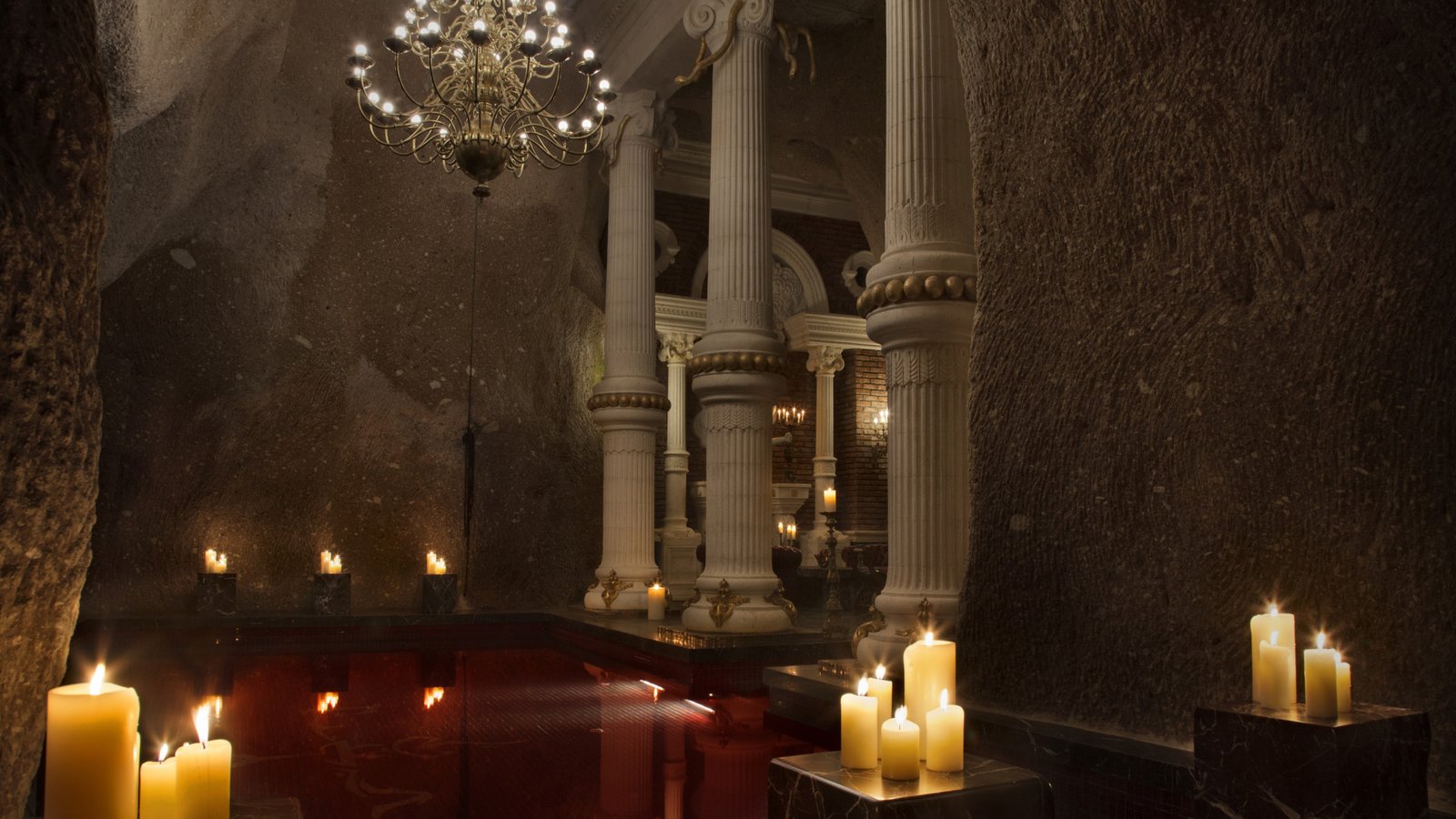 Sacred House, the pool