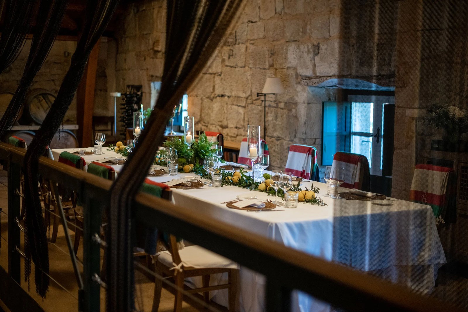 Casa grande Hacienda Zorita, at the table