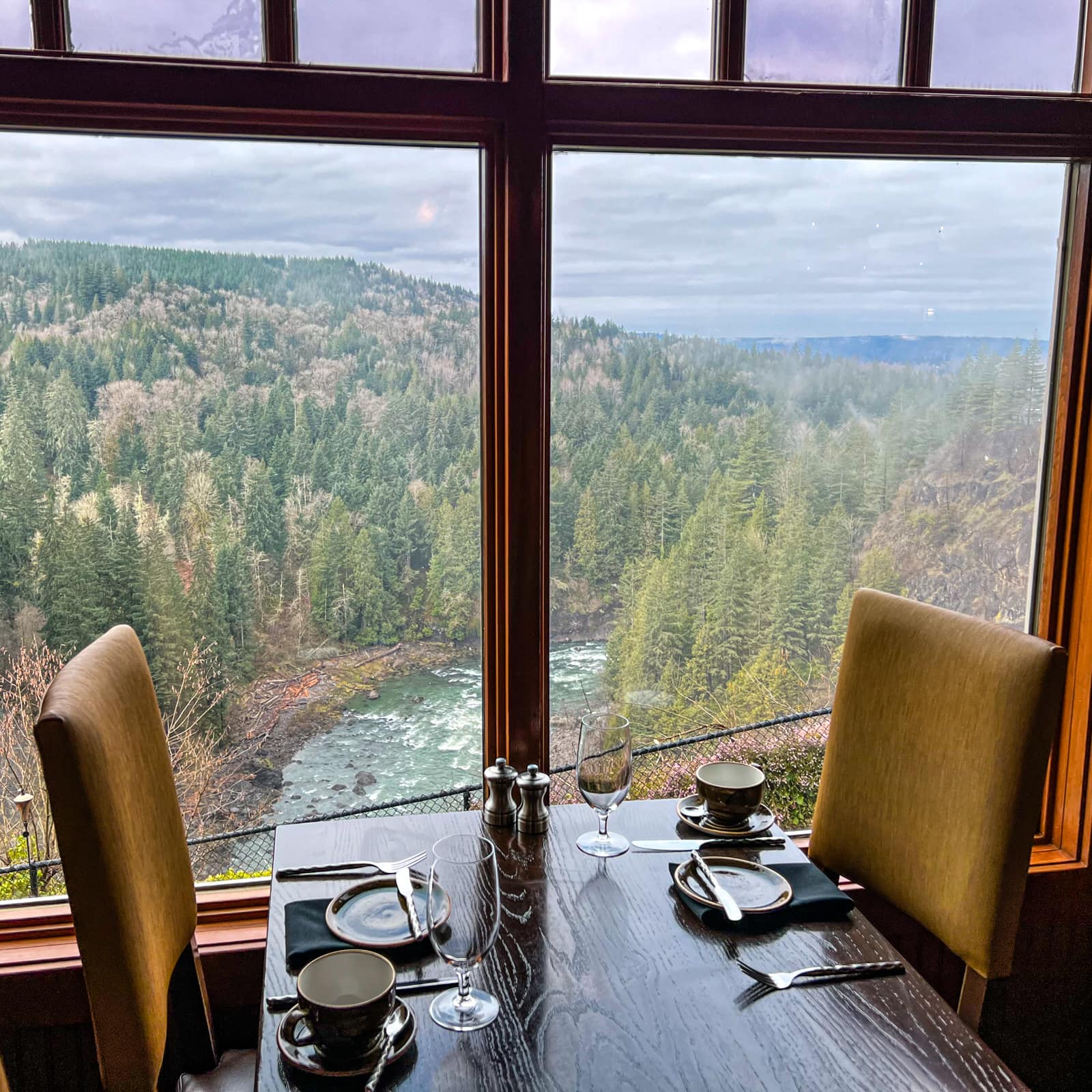 Salish Lodge & Spa, at the table