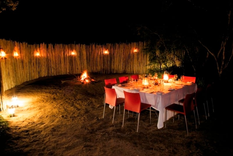 Honeyguide Khoka Moya Camp, traditional outdoor boma