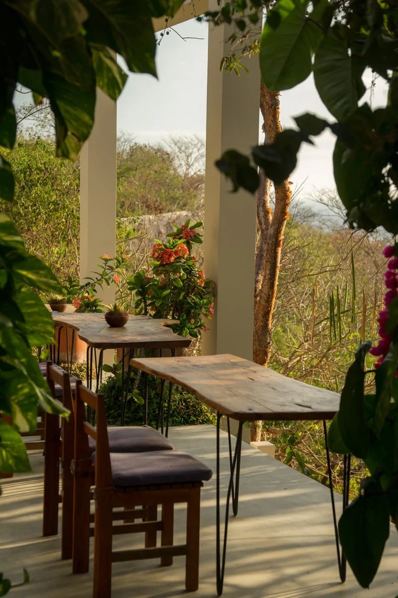 Cocolia Hotel, at the table