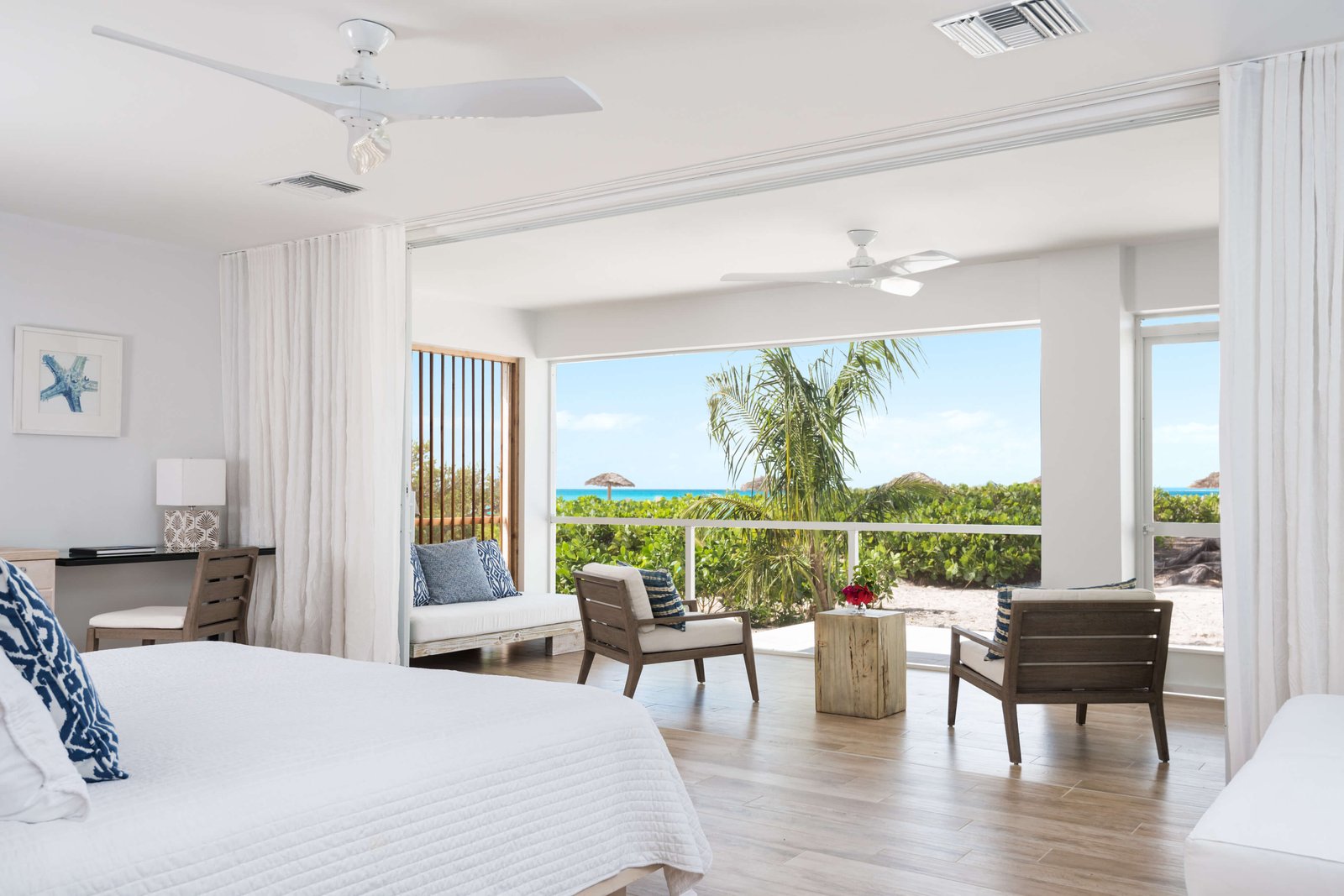 Pine Cay Villas, rooms