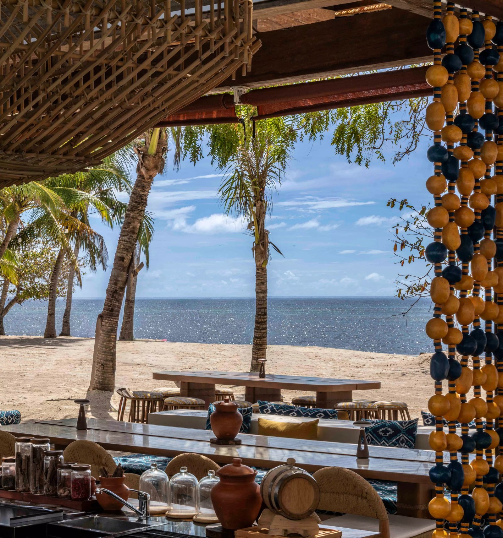 South Palms Resort and Spa Panglao, at the table