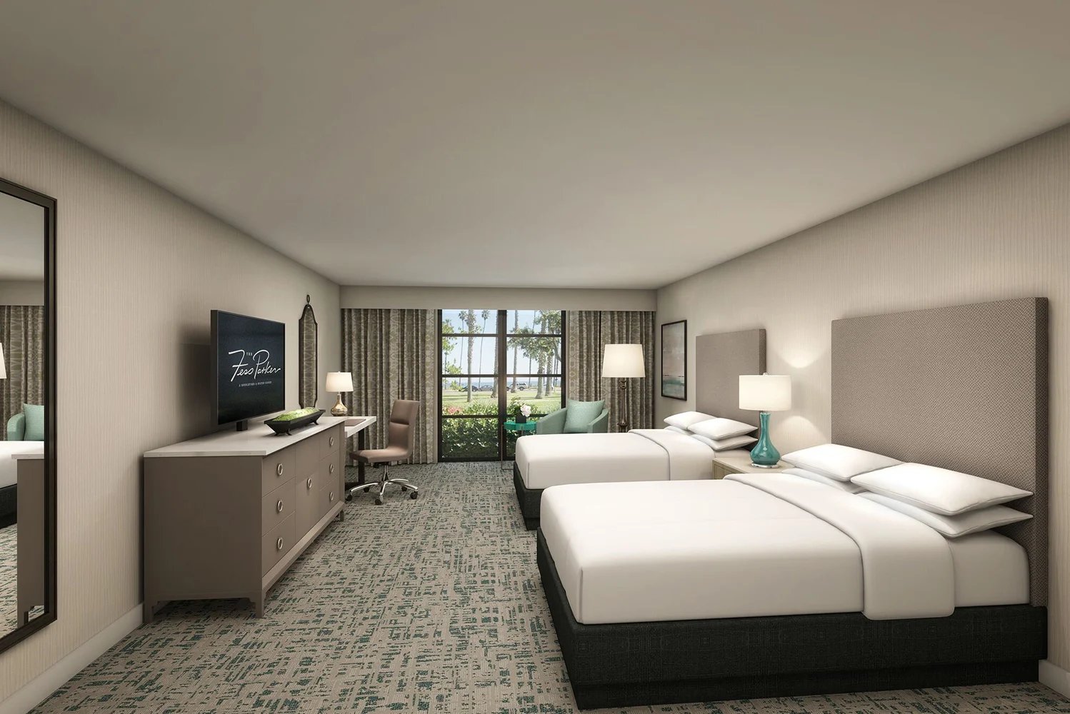 Hilton Santa Barbara Beachfront Resort — rooms