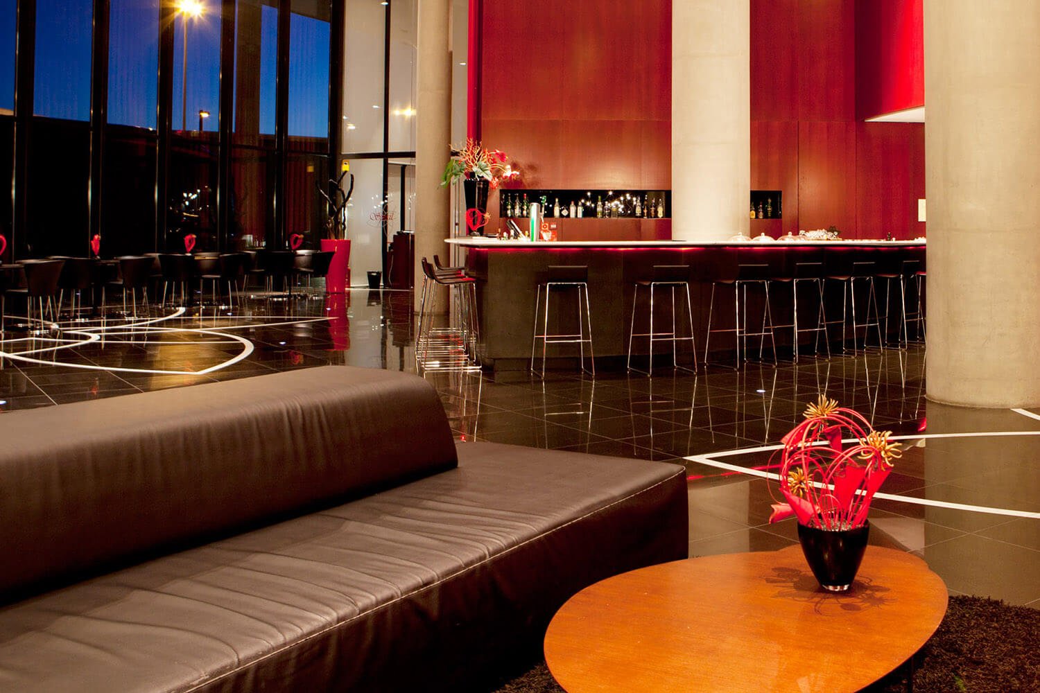 Hotel Porta Fira, at the table