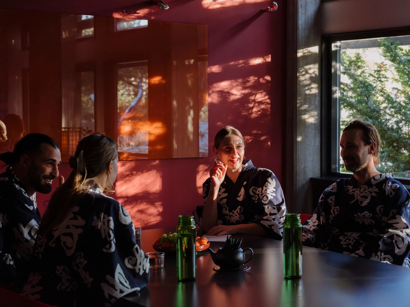 Yasuragi Spa Hotel, at the table