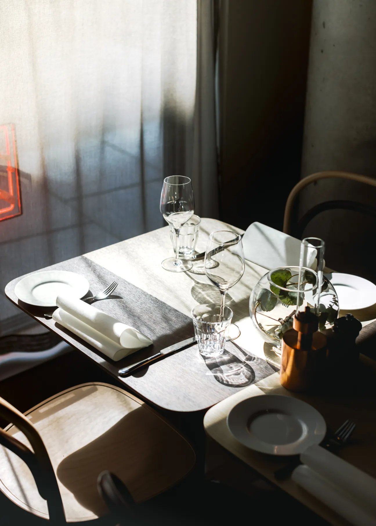 Zander K Hotel, at the table