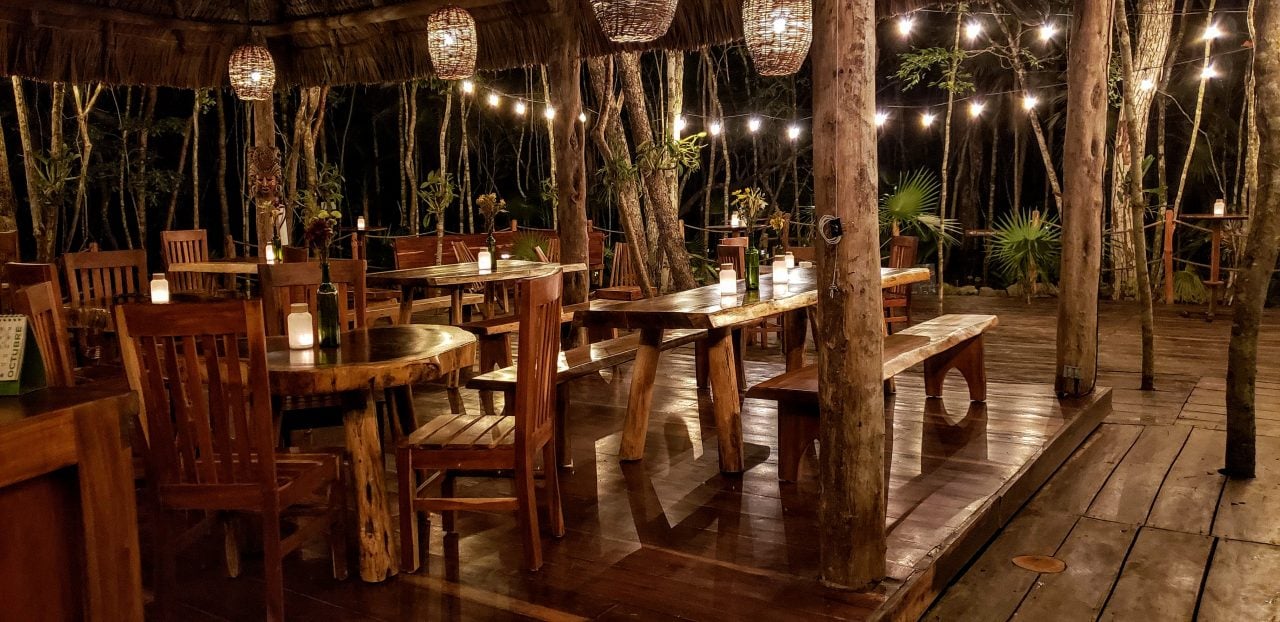 Ajal Tulum Tree Houses, at the table