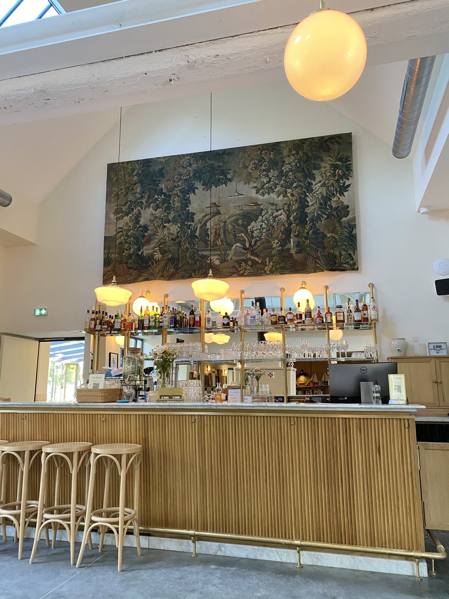 Le Barn, the bar at the bergerie