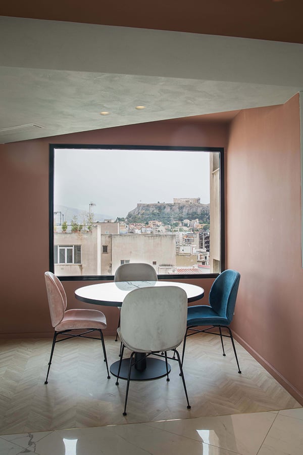 Evripides Hotel, 7th floor breakfast room