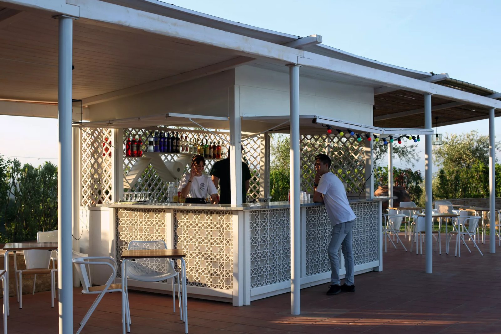 Villa Lena, at the table