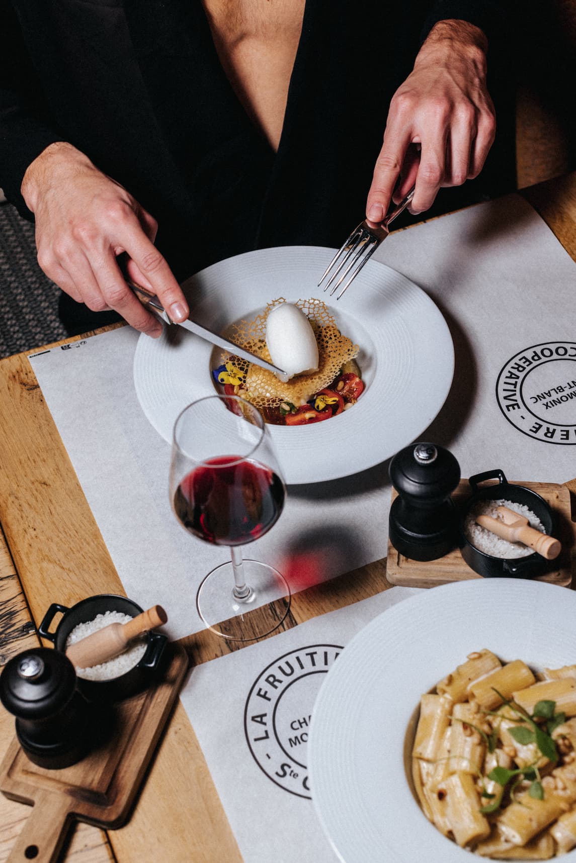 La Folie Douce Hotels Chamonix, at the table