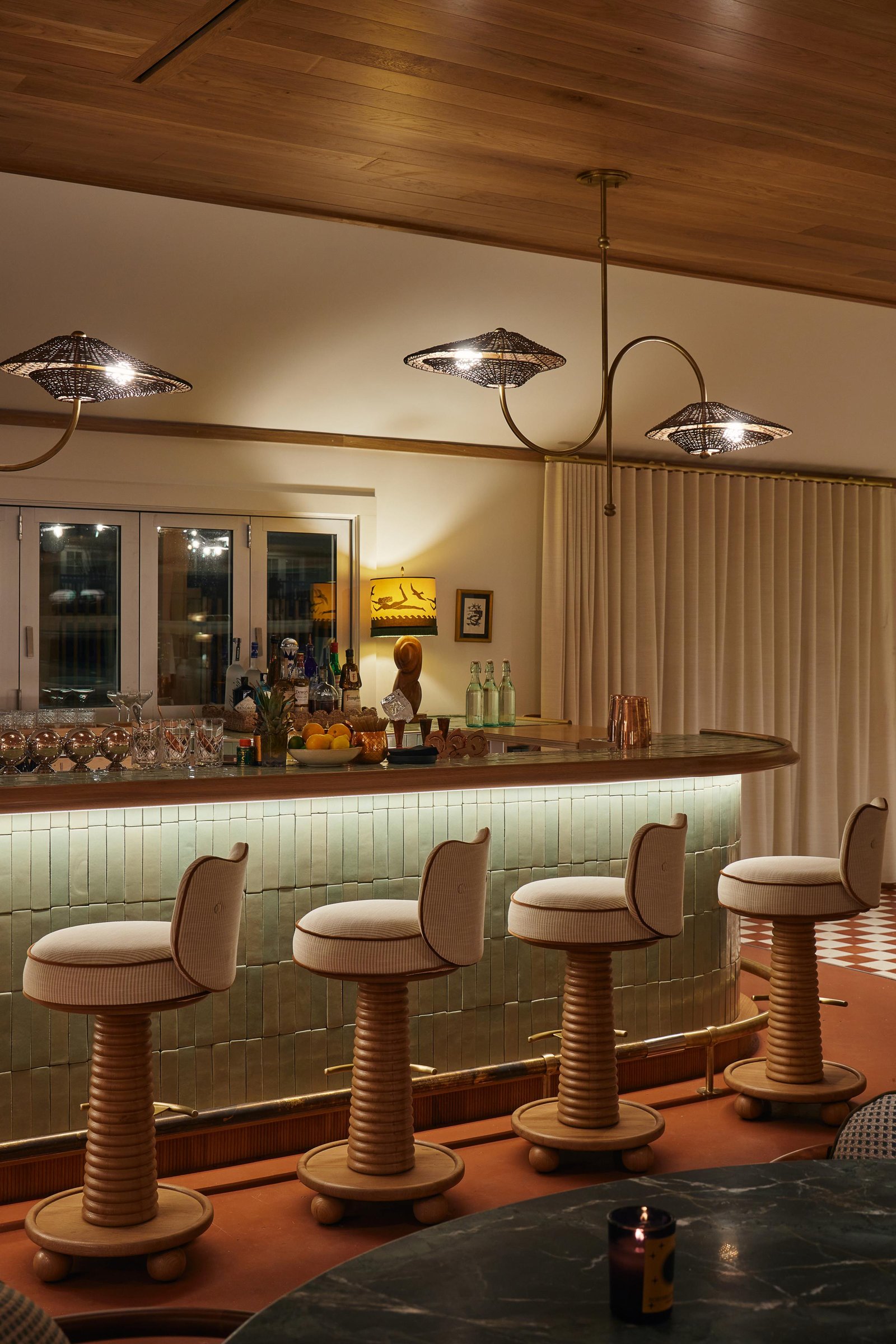 The Beachside Hotel, at the table