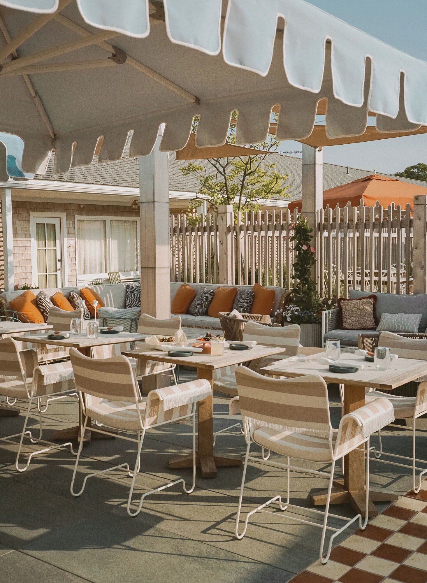 The Beachside Hotel, at the table