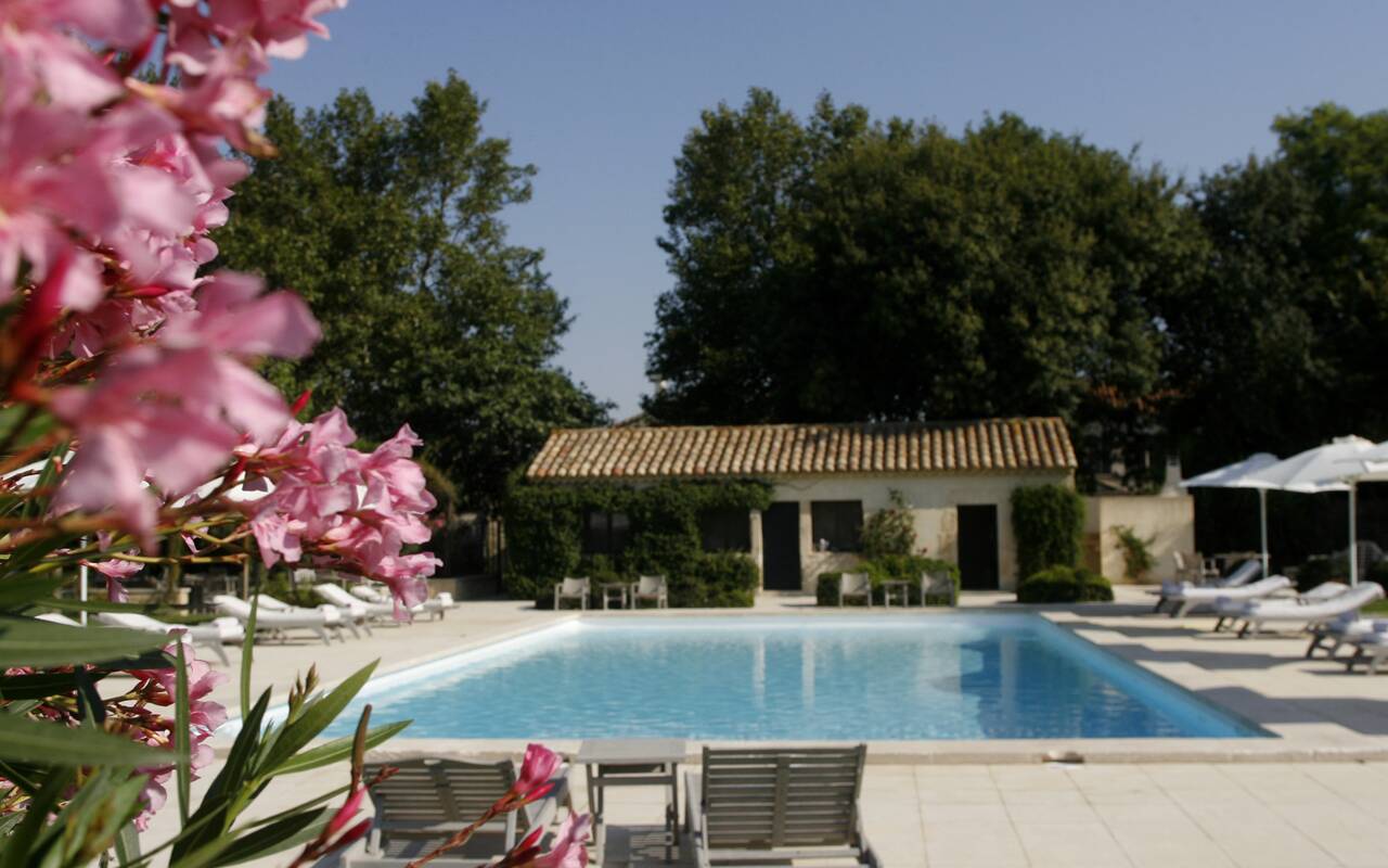 Le Mas de Peint, the pool